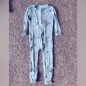Kyte Stream Shark Zipper Pajamas